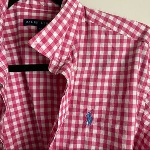 Women’s L Polo Ralph Lauren checkered button down